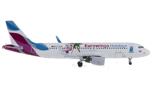 1:400 AeroClassics Eurowings Holidays Airbus A320 Passenger Plane Diecast Model