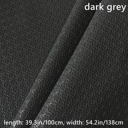 100cm Weaving Pattern Faux Leather Fabric Cloth F DIY Sofa Cover Bag Upholstery