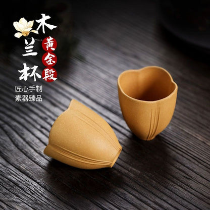 70ml Yixing Purple Clay Handmade Master Cup Smell Cup Mulan Cup Kung Fu Teaware
