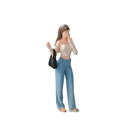 1/64 Trendy Girl Figure Model City Sexy Gril Scene Doll Display Model