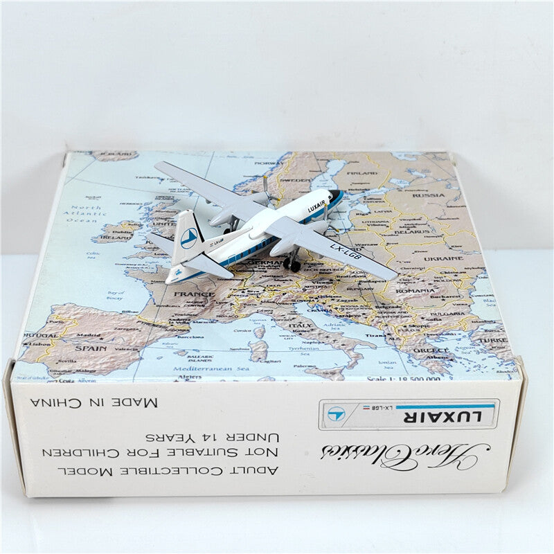 1:400 Aviation LUSAIR Plane FOKKER F-27-100 Diecast Aircraft Model