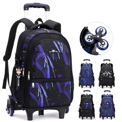 Backpacks School bags Boys Wheels School Bag Student Wheeled Backpack