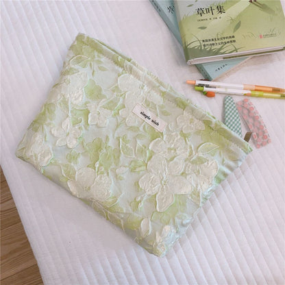 Romantic Cosmetic Bag Fabric Clutch Fresh Makeup Travel Organizer Storage Pouch