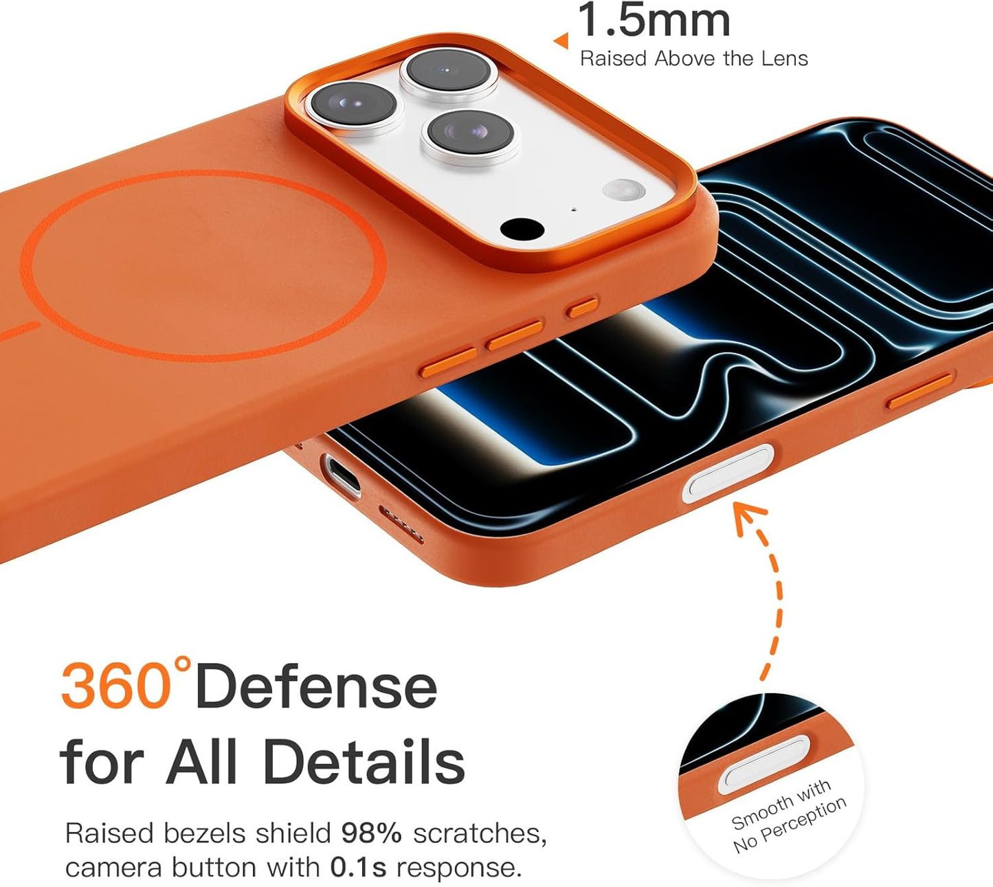 Magnetic for Iphone 17Promax Case[Camera Control] [Compatible with Magsafe] [Mil