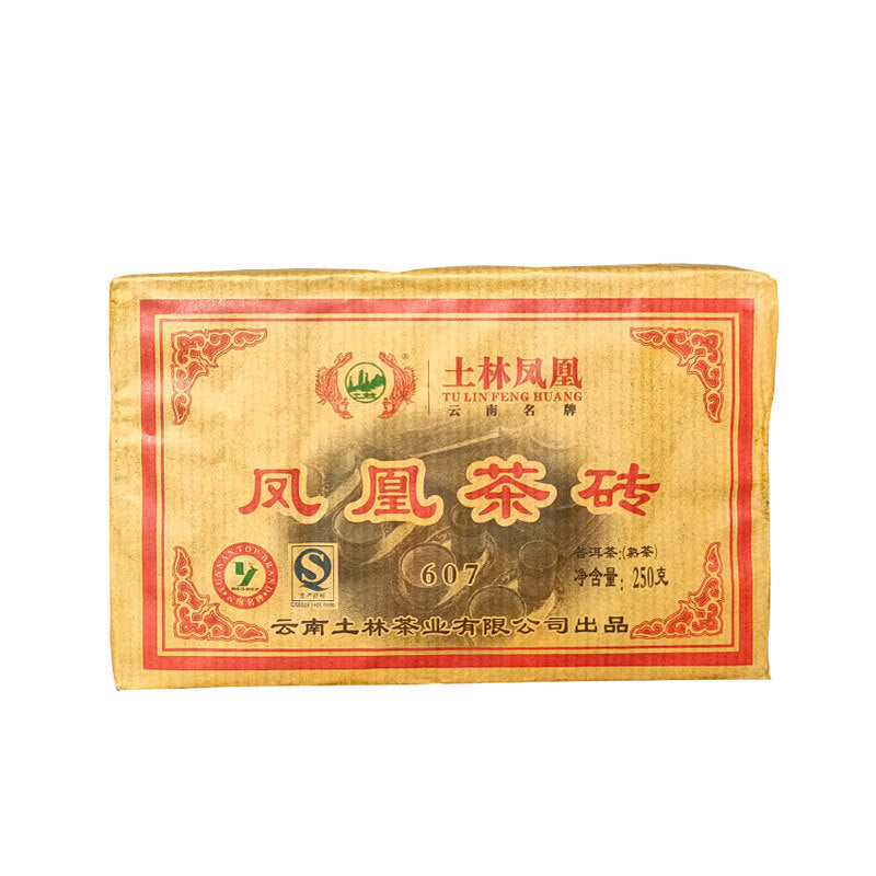 2015 Yr Yunnan Tu Lin Feng Huang TuLin 607 Shu Puer Tea Brick Puerh 250g Ripe