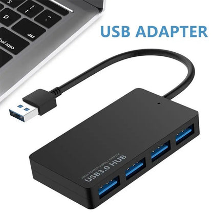 USB 3.0 4 Port Hub Splitter For PC Mac MacBook Notebook Laptop Desktop LOT