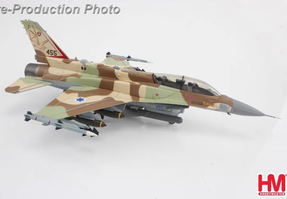 1:72 HM F-16I Sufa 455 119 Squadron "The Bat" IAF Fighter Diecast Aircraft Model