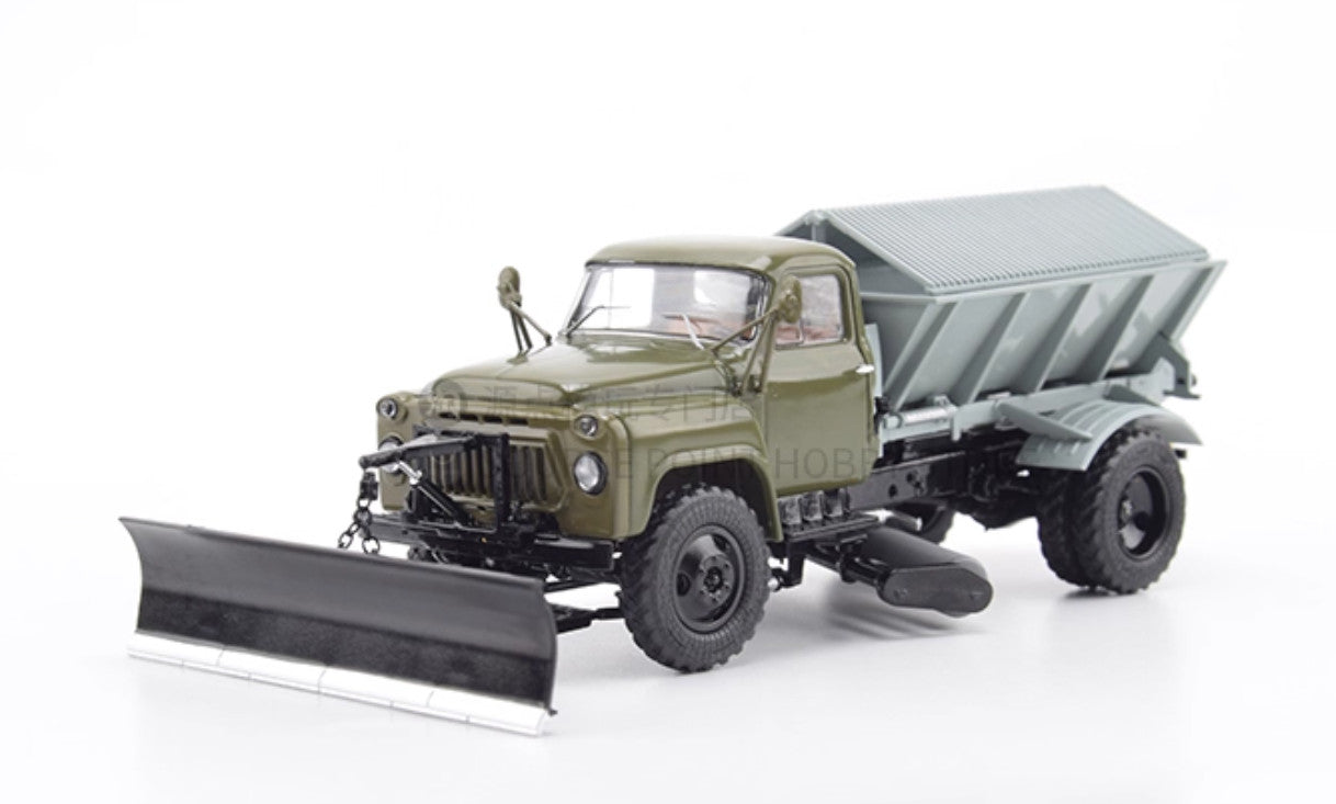 1:43 SSM PR-53(52) Sand Speader Snowplow Snow Removal Vehicle Diecast Model