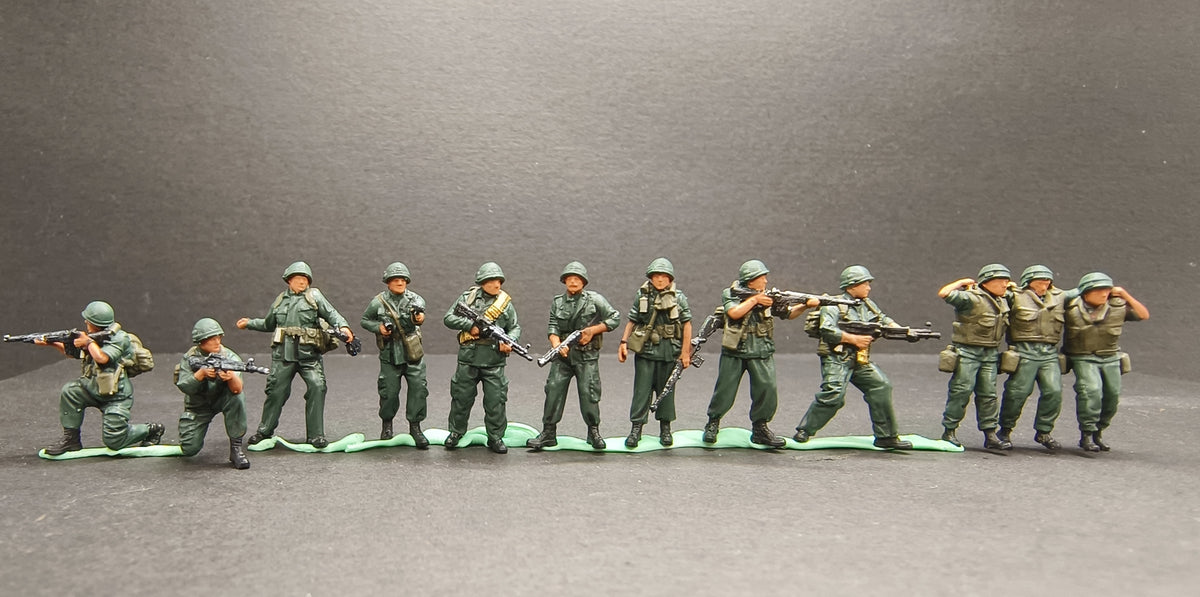 1/72 12Pcs US Special Forces Soldier Model Vietnam War