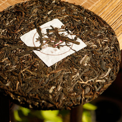 357g Pu-erh Rohtee Old Panzhang Brown Mountain Yunnan Sieben Kuchen Handgepresst
