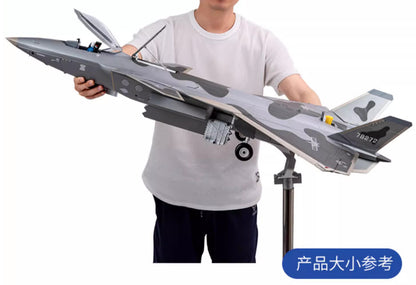 1:20 110CM CHINA J-20 Stealth Fighter Jet Plane Diecast Military Aircraft Model