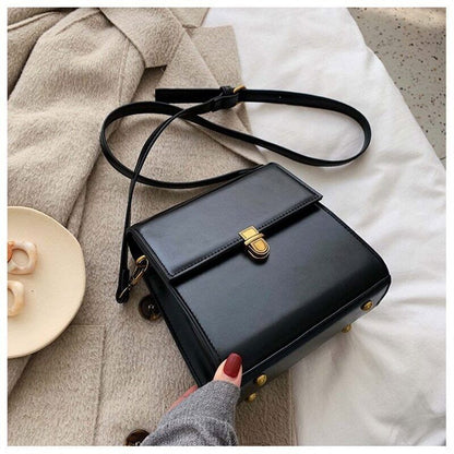 Women's Shoulder Bag Autumn Square Bag Ladies Crossbody Purses Texture Femme