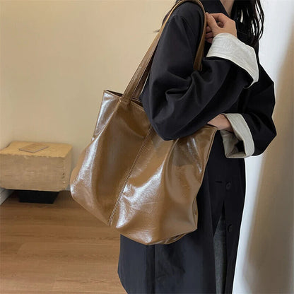 Big Shoulder Bags Women Tote Bag 2023 Winter Hand Bag Travel Handbag
