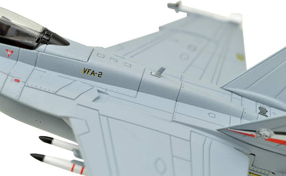 1:100 F/A-18F Hornet Fighter Attack Metal Military Airplane Model, US Navy