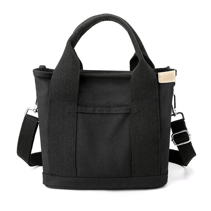 women Small Bag Lady Shoulder Canvas Mobile Phone Bucket Tote Bag