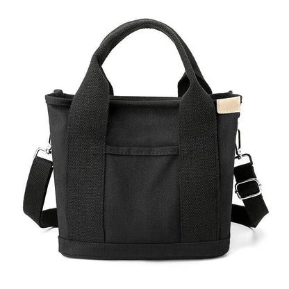 women Small Bag Lady Shoulder Canvas Mobile Phone Bucket Tote Bag