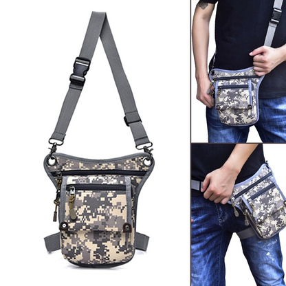 New Metal Detector Camouflage Bag Drop Leg Finds Pouch with Waist Shoulder Belt
