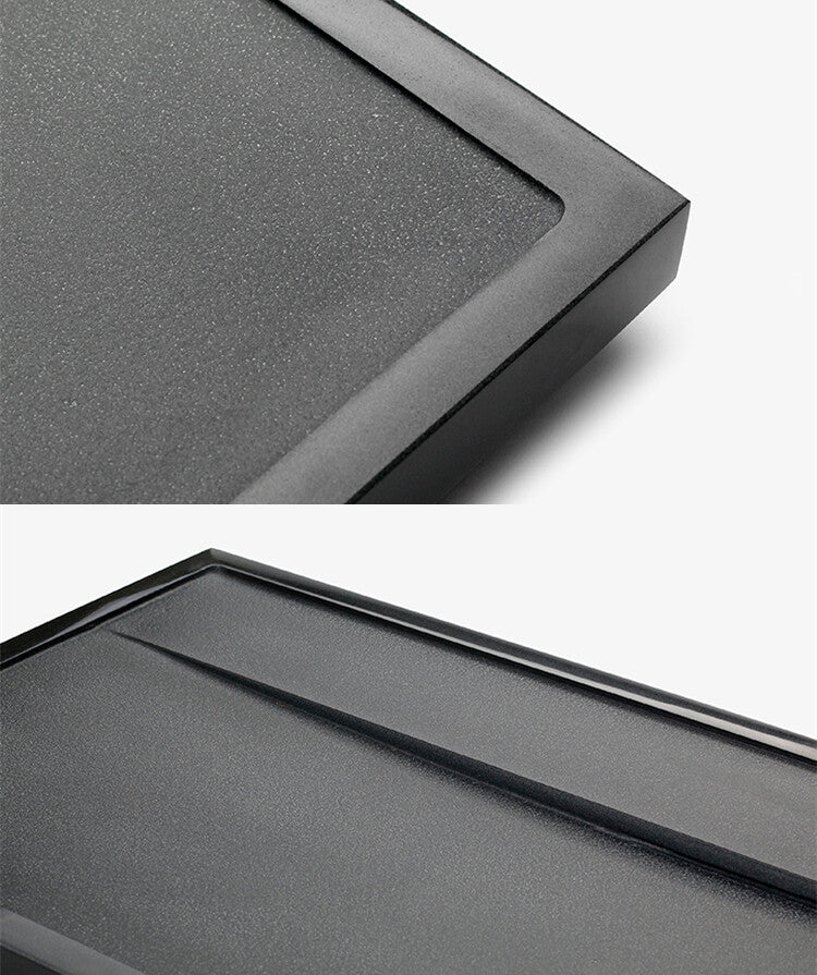 Stone Tea Tray Simple Pattern Black Stone Weighted Tea Table Water Draining Tray