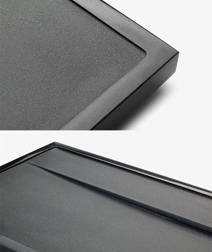 Stone Tea Tray Simple Pattern Black Stone Weighted Tea Table Water Draining Tray