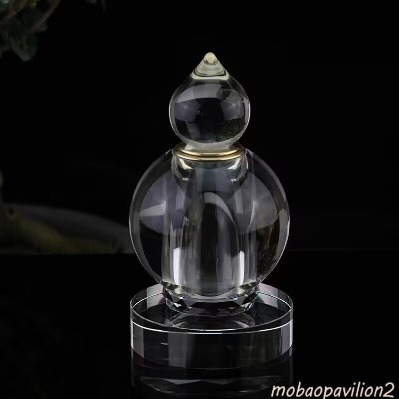 3.7" Buddhist Crystal Glass Stupa Buddhism Sarira Dagoba Decoration