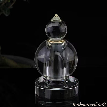3.7" Buddhist Crystal Glass Stupa Buddhism Sarira Dagoba Decoration
