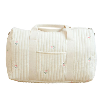 Maternity Bag Baby Diaper Bags Flower Mommy Bag Quilted Travel Shoulder Bag