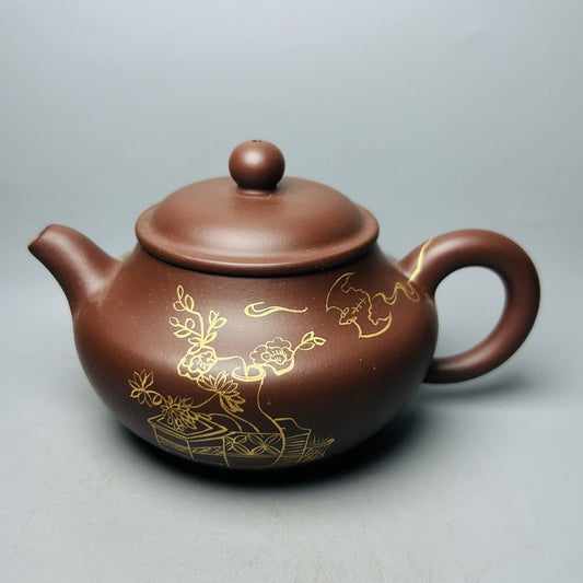 Vintage Chinese Yixing Purple Clay Teapot Zisha Ceremony Fashion Gift Teaware