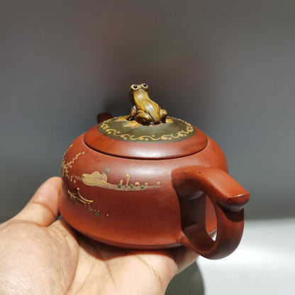 Vintage Chinese Yixing Purple Clay Teapot Zisha Ceremony Fashion Nice Teaware