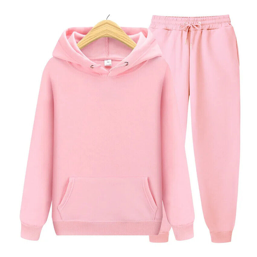 Two Piece Set Women Tracksuit Sportwear Pants Suit Men Autumn Winter Sweatpants