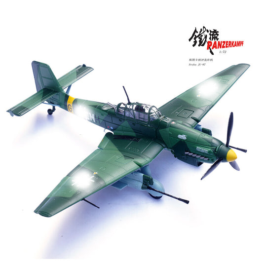1/72 Stuka JU87G1 1st Dive Bomber Battalion 10th Anti-tank Squadron Alloy Model