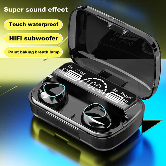 Bluetooth 5.1 Stereo Headset Wireless Earphones Earbuds For Apple iPhone Samsung