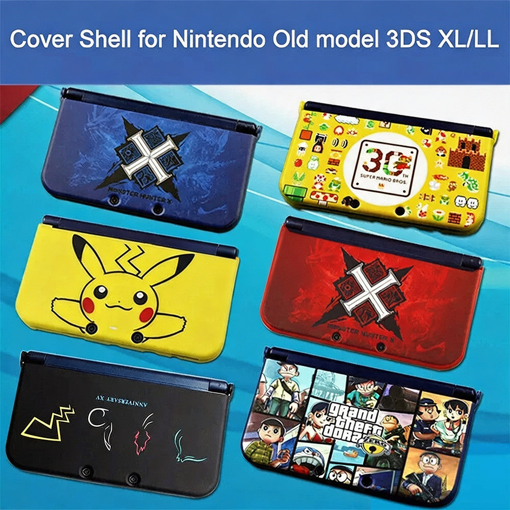 12 Designs Snap on Case Cover Shell For Nintendo Old model 3DS XL/ 3DS LL