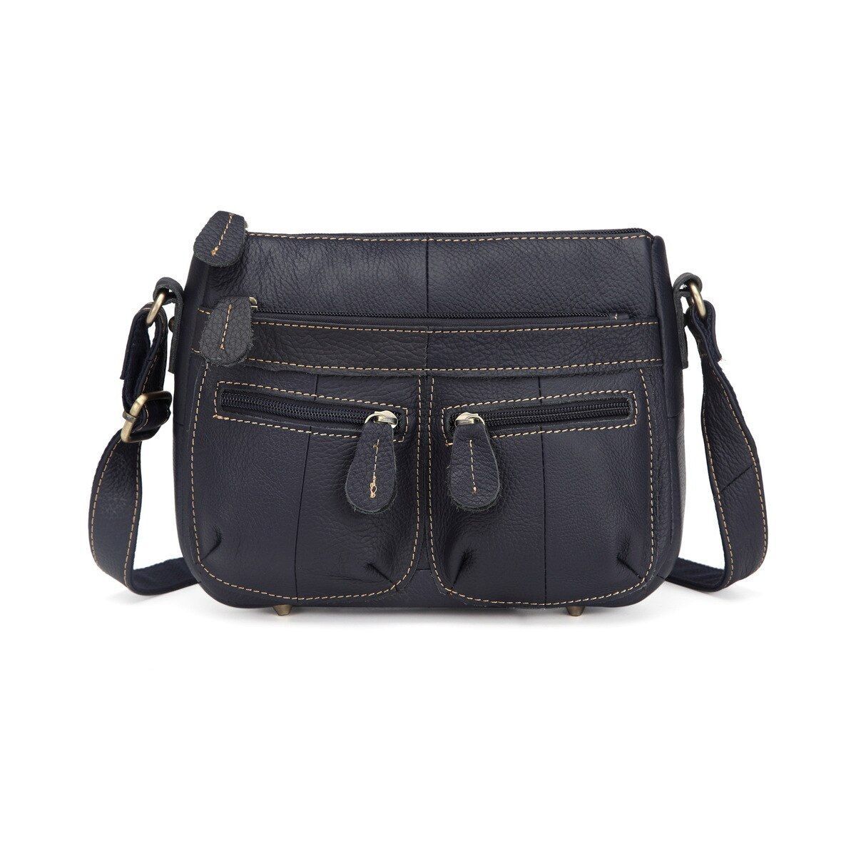 Leather Women Messenger Bag - Thumbnail 3