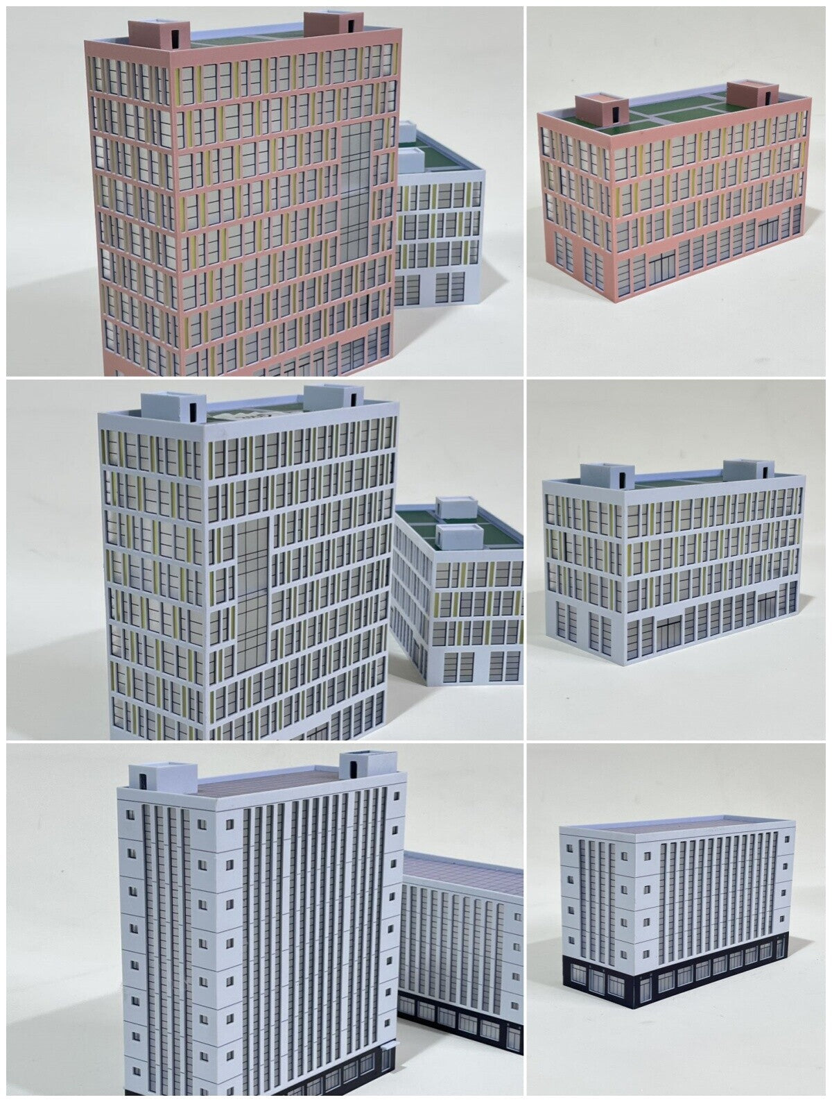 1/150 N Scale Model City Street View Scene Display Architectural Model