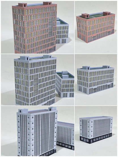 1/150 N Scale Model City Street View Scene Display Architectural Model