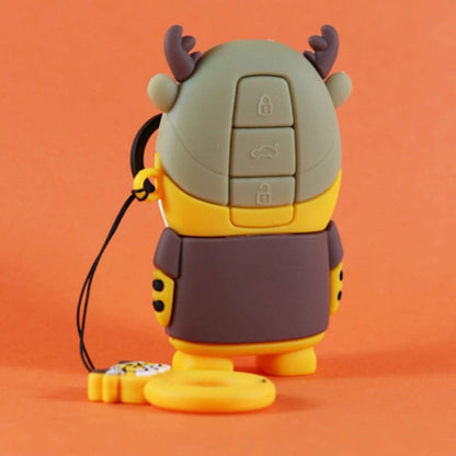 Cute Silicone Car Key Cover – Anti-Wear Cartoon Case