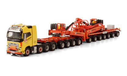 1:50 WSI FH5 8X4 Wind Power Trailer SILVASTI Construction Machine Diecast Model