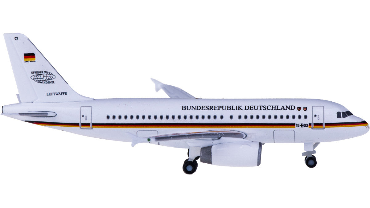 1:500 Herpa Luftwaffe AIRBUS A319 Passenger Airplane Diecast Aircraft Model