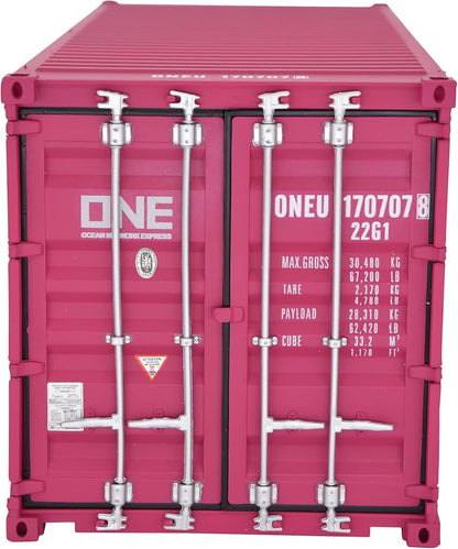 1:20 ONE 20GP Shipping Container Model Pink Abs Resin & Wood Toy Decoration Pink