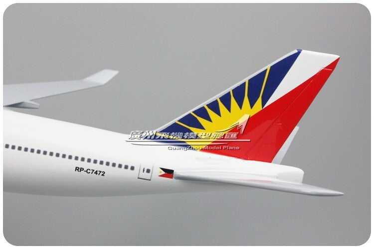 47CM 1:150 Philippines BOEING 747-400 RP-C7472 Passenger Airplane Resin Model