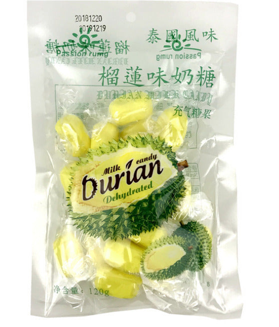 Milk Durian Candy 120g*2bag Fruit Soft Toffee Chewy Sweet Sweetmeats Candy Snack