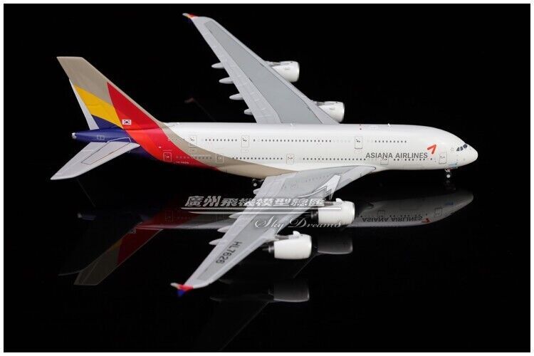 1:400 JC Wings ASIANA AIRLINES AIRBUS A380 Passenger Airplane Diecast Model