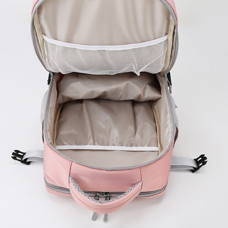 28*16*43 CM Backpack 15.6 Inch Laptop Bag USB Charging Shoe Bags Multifunction