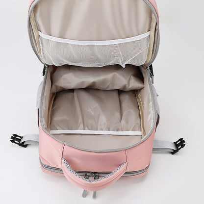 28*16*43 CM Backpack 15.6 Inch Laptop Bag USB Charging Shoe Bags Multifunction
