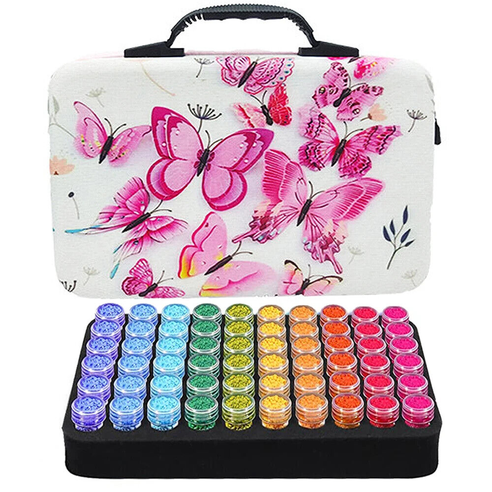 60 Bottles Storage Box 5D Diamond Tools Storage Box Case Painting Tools Bag