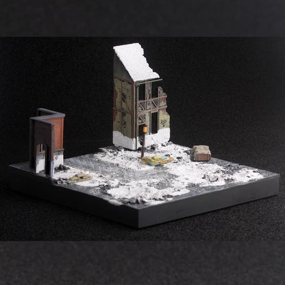 PMA 1/72 WWII Europe Scene Floor Finished Model Toys (Without Tank Figures)