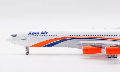 1:200 32CM Retro Models Kam Air AIRBUS A340-300 Aeroplane Diecast Aircraft Model