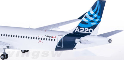 1:200 20CM Herpa AIRBUS A220-300 Passenger Airplane Diecast Aircraft Plane Model