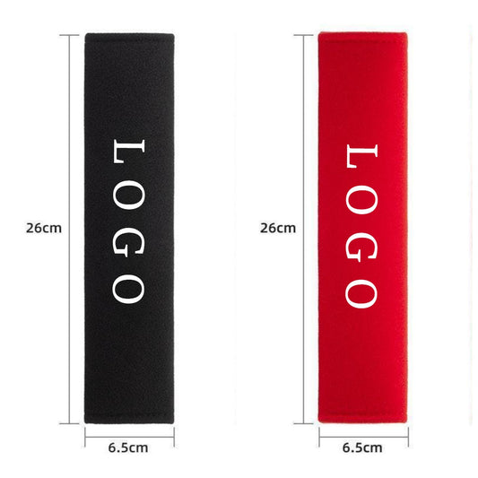 2-piece car truck seat belt soft shoulder pad with protective cover