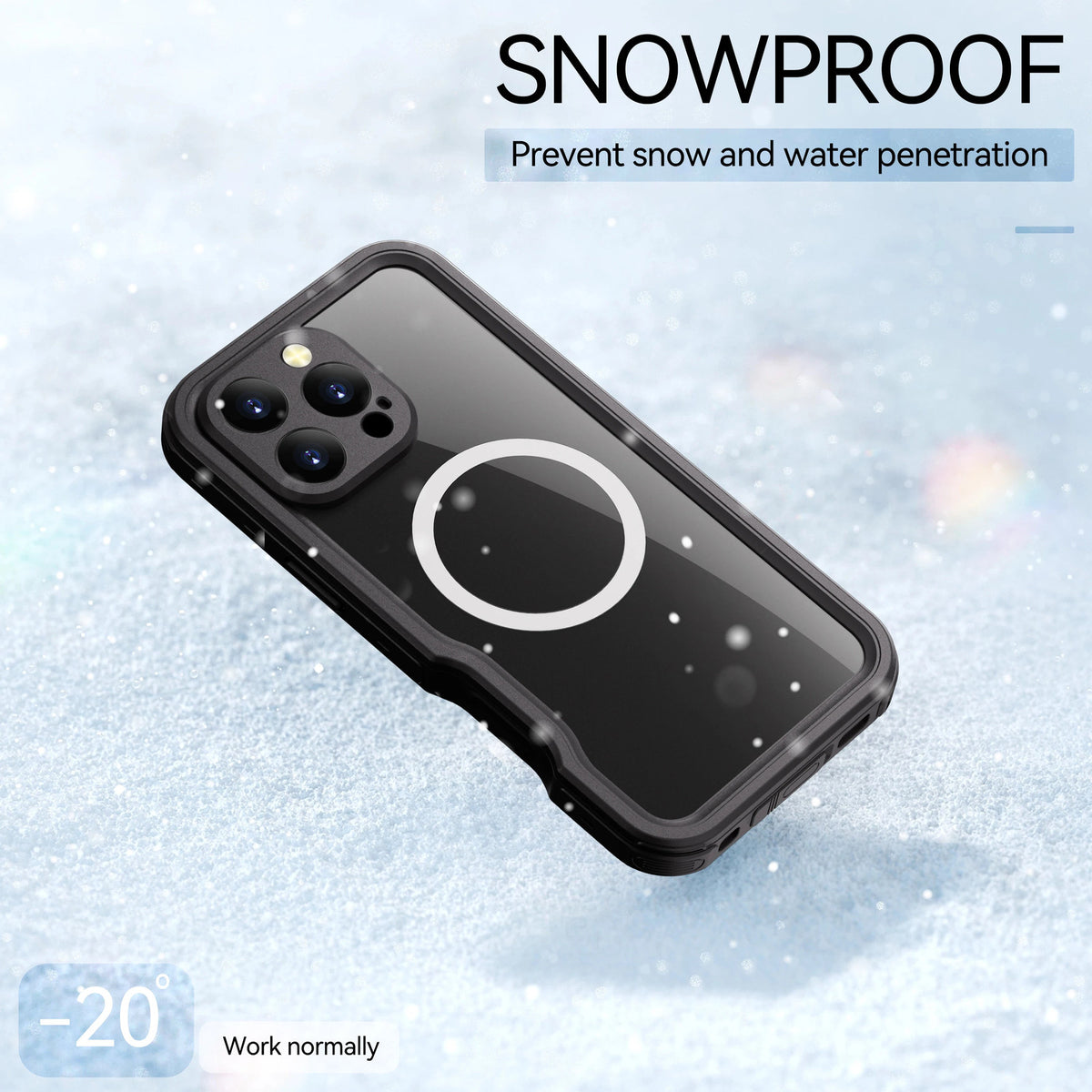 Design 360 Protection Shockproof IP68 Waterproof Phone case forIPhone16promax